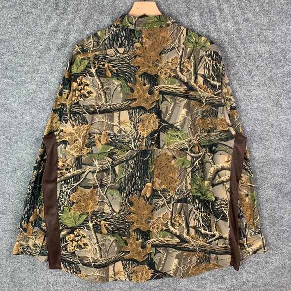 VINTAGE SECLUSION 3D CAMO LONG‎ SLEEVE POCKET BUTTON DOWN HUNTING SHIRT SIZE XL - Picture 2 of 6